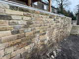 Reclaimed Punch Face Building Stone - 6” Backed Off