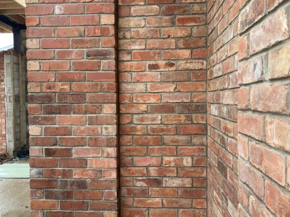 Reclaimed Industrial Blend Brick Slips - Cut From Real Reclaimed Bricks