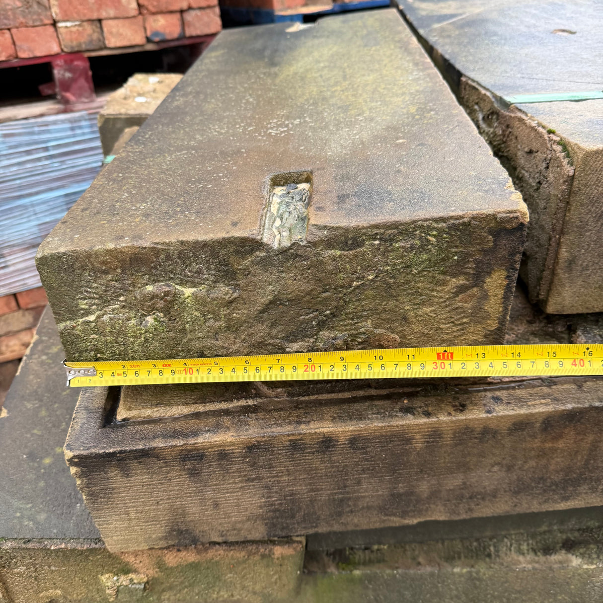 Reclaimed Stone Water Tabling Coping - Job Lot