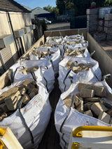 Tumbled Random Buff Sandstone Walling in Bulk Bags