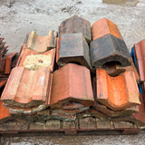 Reclaimed Mixed Triangle Wall Coping Bricks - Job Lot of 35