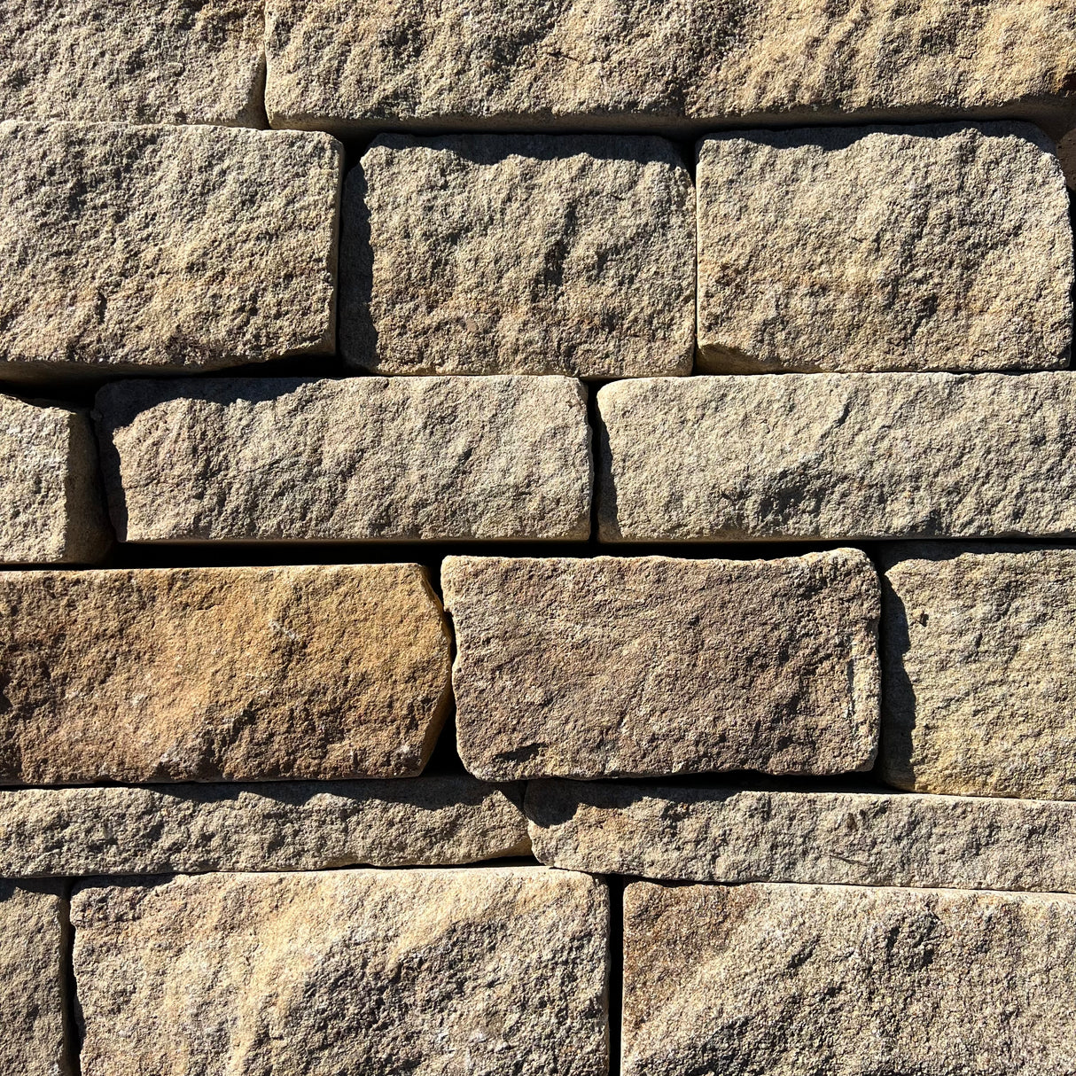 Tumbled Random Buff Sandstone Walling in Bulk Bags