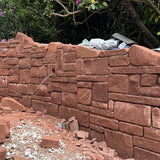 Tumbled Cheshire Red Sandstone Walling - Per Bag