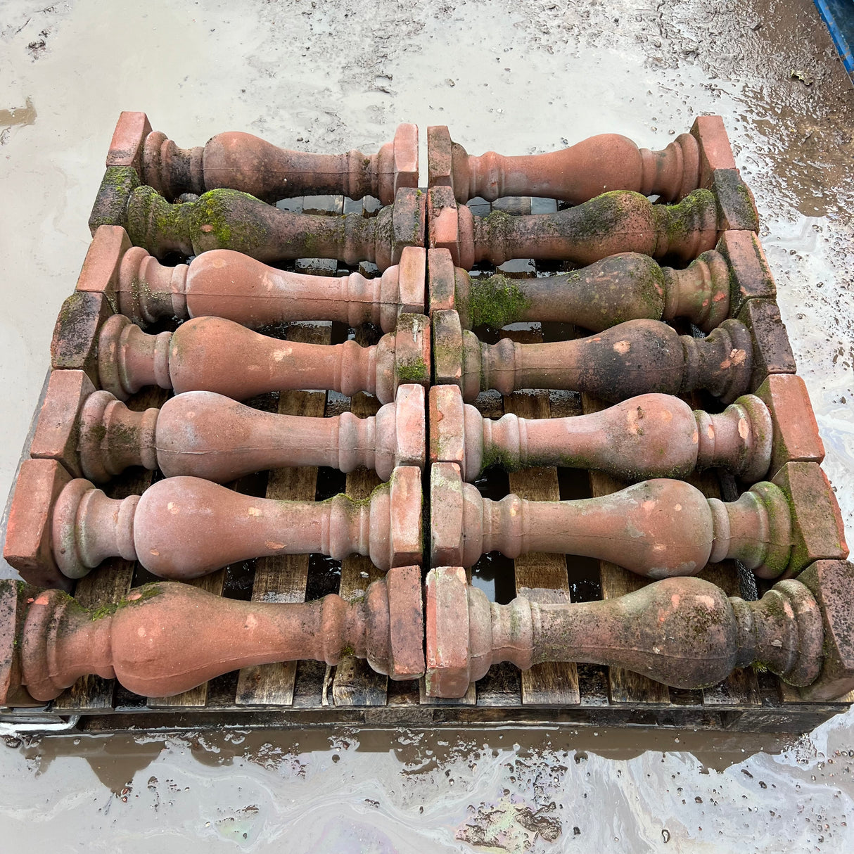 Reclaimed Red Column Pedestals - Job Lot