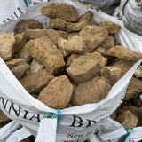 Reclaimed Cream Limestone Walling Stone - Per Bag