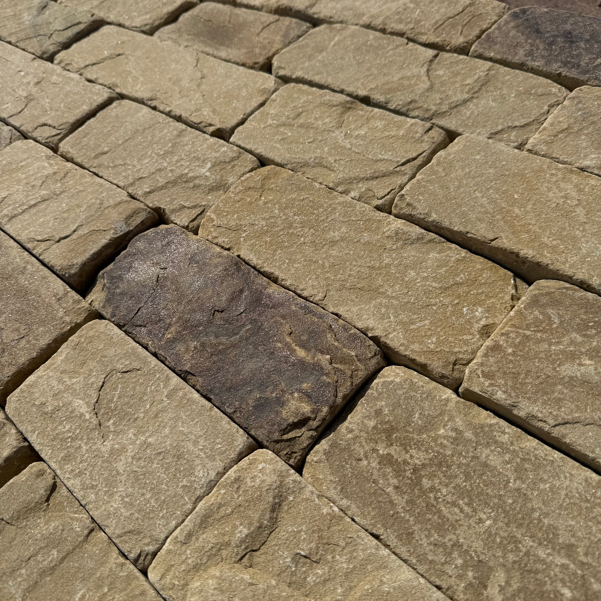 Yorkshire Stone Riven Cobble Setts - Per SQM