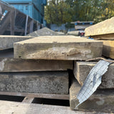 Reclaimed One Weathered Stone Wall Coping - Job Lot
