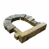 Reclaimed Half Round Window Surround