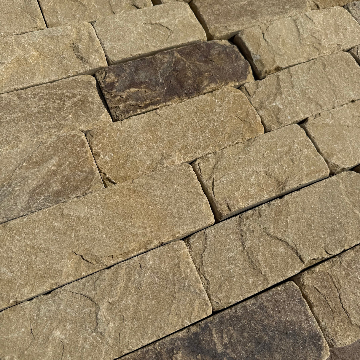 Yorkshire Stone Riven Cobble Setts - Per SQM