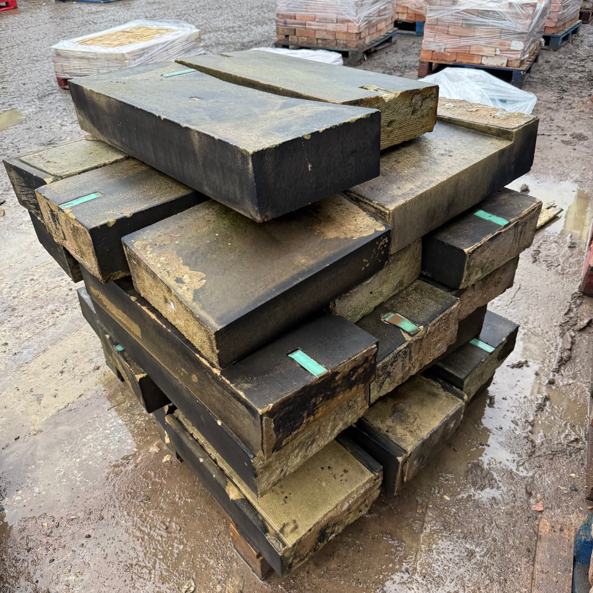 Reclaimed Stone Water Tabling Coping - Job Lot