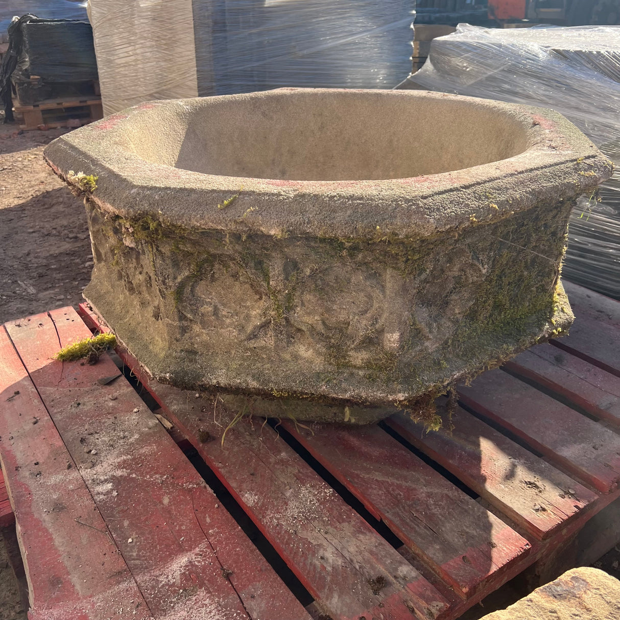 Reclaimed Decorative Natural Stone Pot