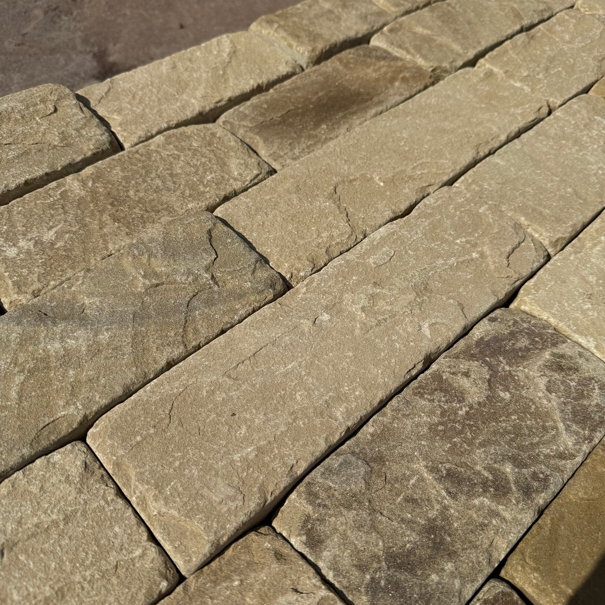 Yorkshire Stone Riven Cobble Setts - Per SQM