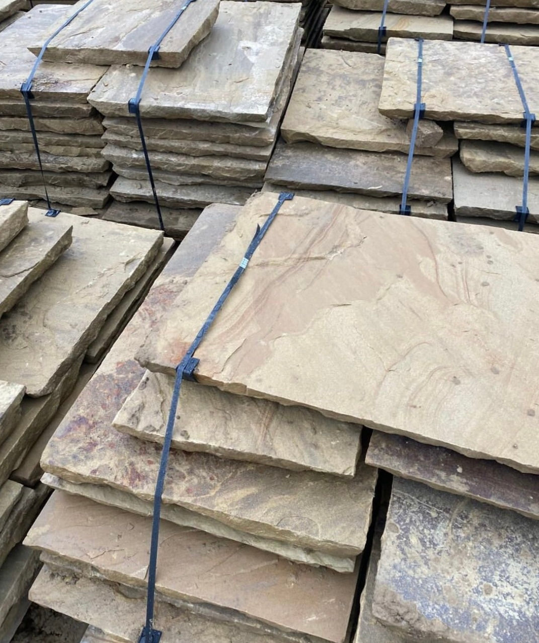 New Yorkshire Stone Riven Paving Flags - Per SQM