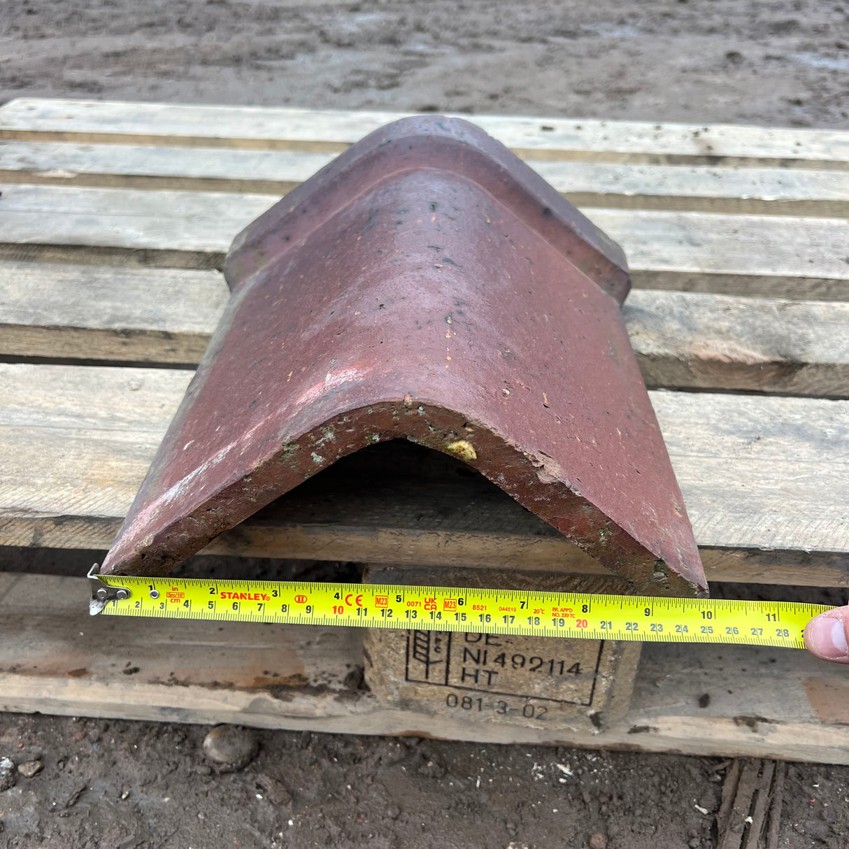 Reclaimed Brindle Blue Hogs Back Clay Roof Ridge Tile – Reclaimed Brick ...