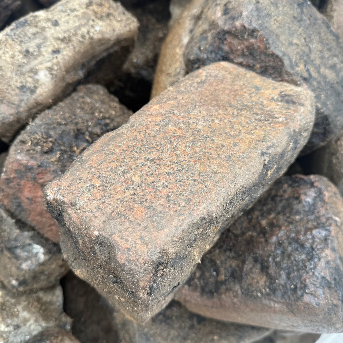 Reclaimed Pink Granite Cobbles - Per Bag