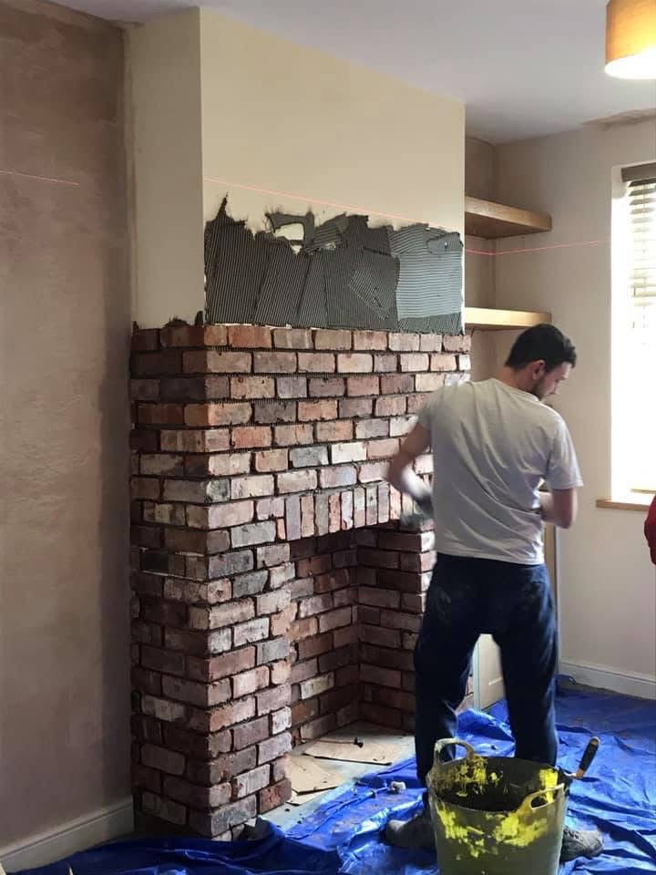 Reclaimed Barnstock Brick Slips - Cut From Reclaim Bricks