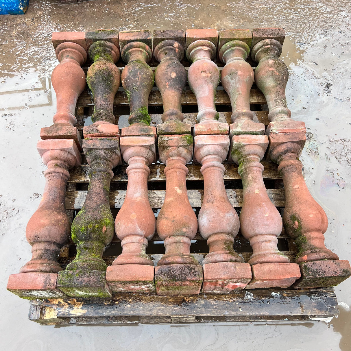 Reclaimed Red Column Pedestals - Job Lot