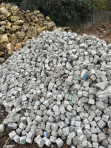 Reclaimed Small Stone 3" x 3" Granite Cobble Setts - Per Bag