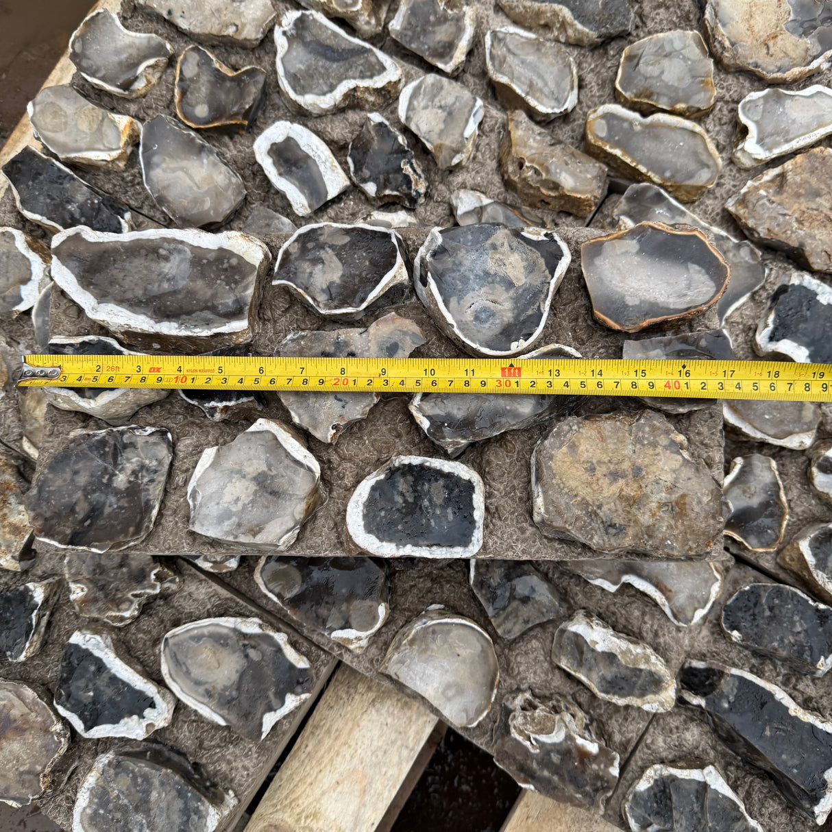 Natural Knapped Flint Cladding Blocks - Per SQM