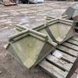 Reclaimed Stone Pillar Caps - Pair
