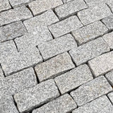 Silver Tumbled Granite Cobble Setts - 200mm x 100mm - Per SQM