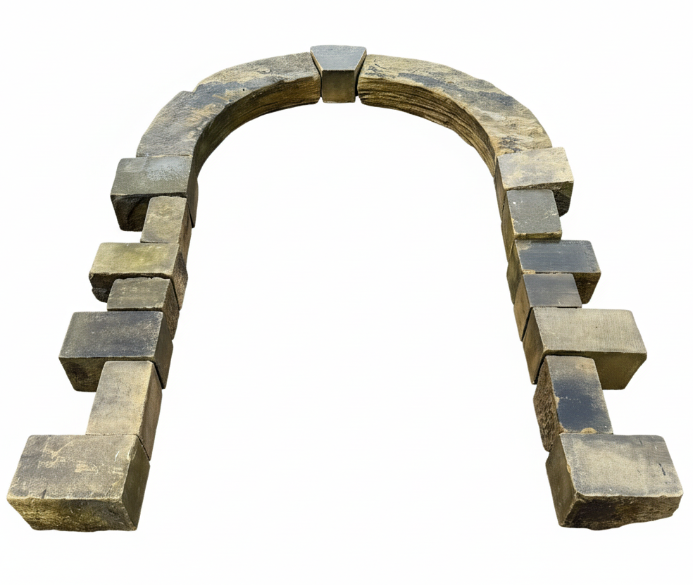 Reclaimed Stone Arch Door Surround