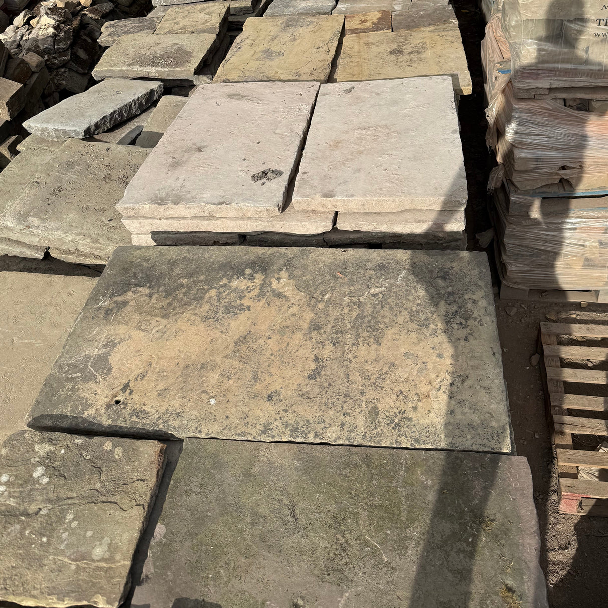 Reclaimed Grade A Yorkshire Stone Paving - Per SQM