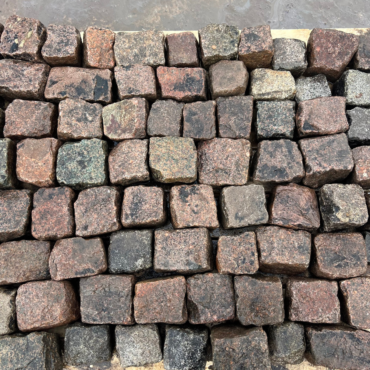 Reclaimed Mixed Square Granite Stone Cobble Setts - Per Bag