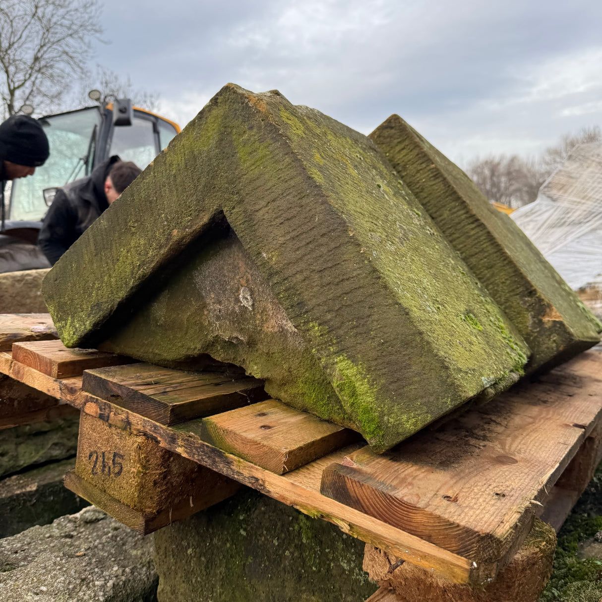 Reclaimed Stone Gable Triangle