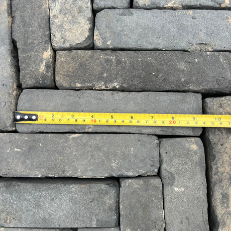 Dutch Grey Herringbone Paving Bricks size