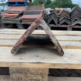 Reclaimed Red Clay Triangle Roof Ridge Tile - 70 Degree