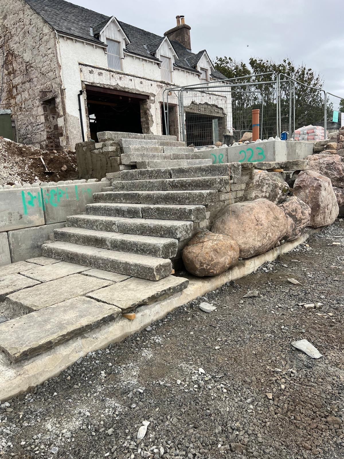 Reclaimed 12” x 8” Granite Kerb Stones