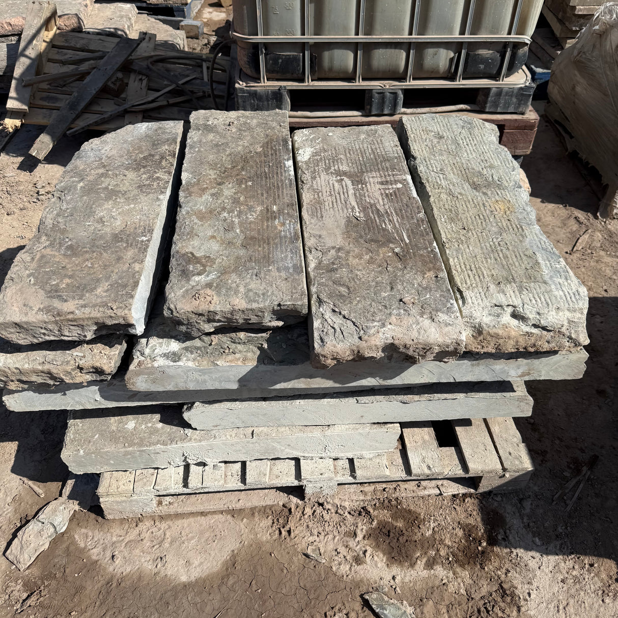 Reclaimed Yorkshire Stone Kerbs - 12” x 5”