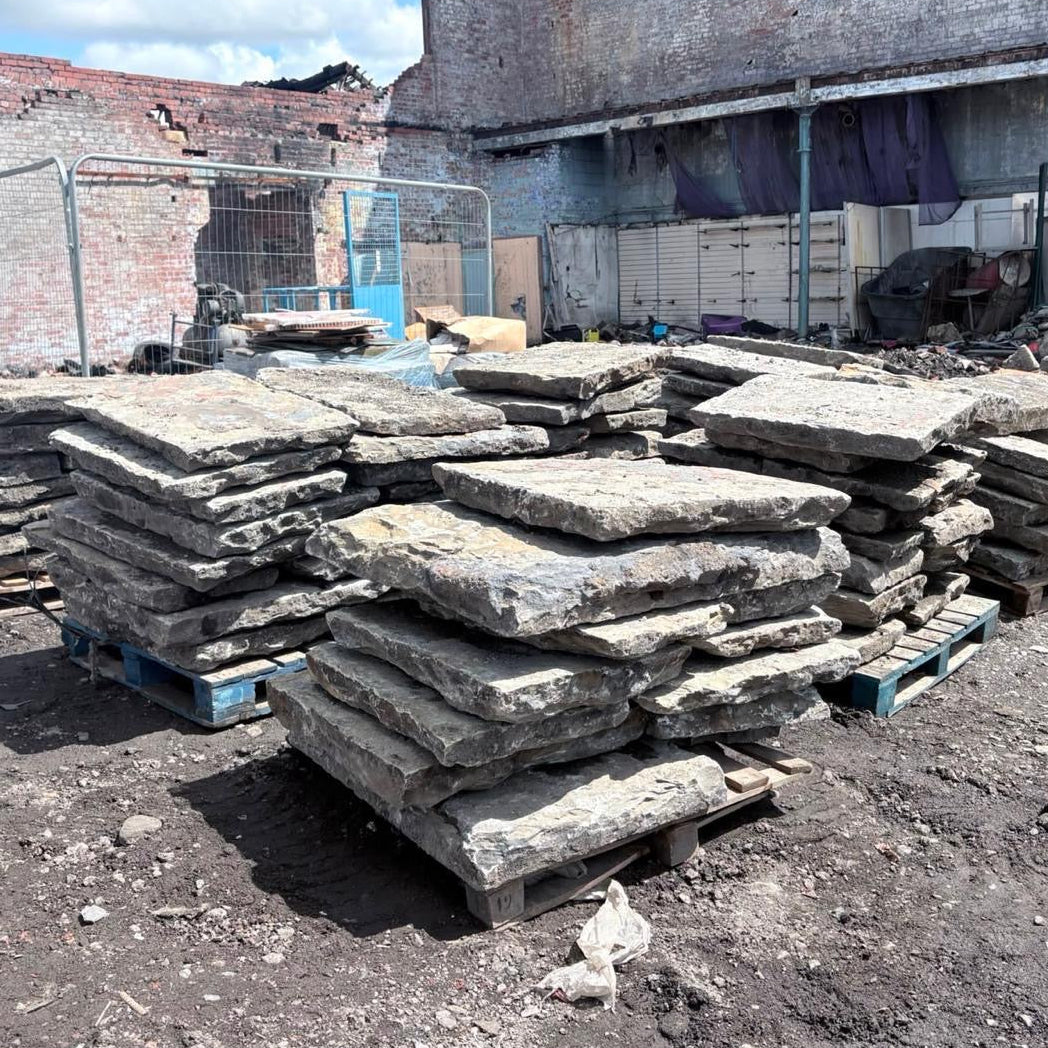 Reclaimed Yorkstone Mill Flag Paving - Per SQM