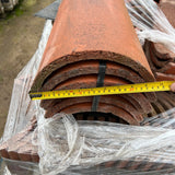 Marley Half Round Red Concrete Roof Rigid Tiles