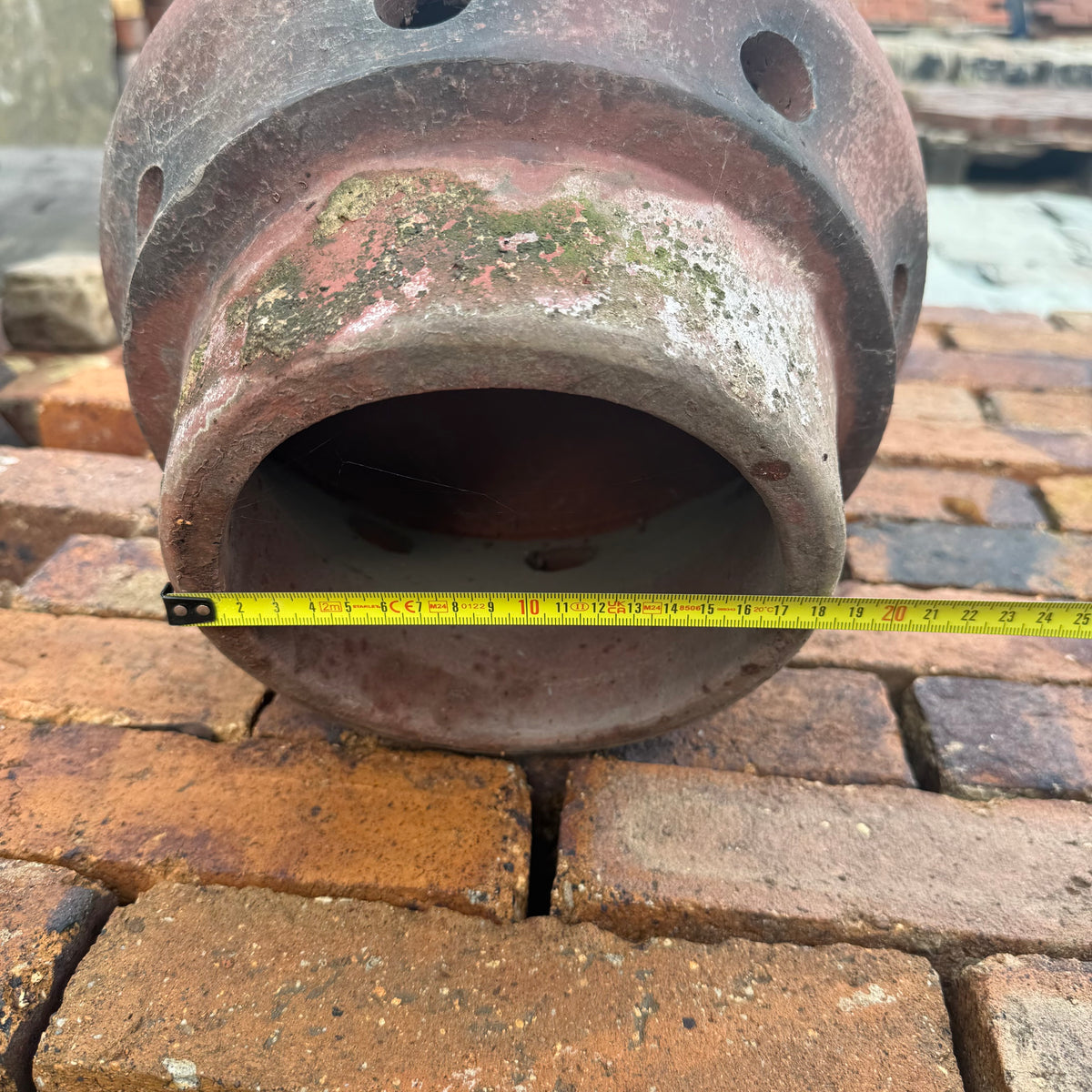 Reclaimed Chimney Cowl Terracotta Red
