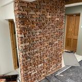 Reclaimed Tudor Brick Slips  - Handmade Brick Slips Cut From Real Reclaimed Bricks