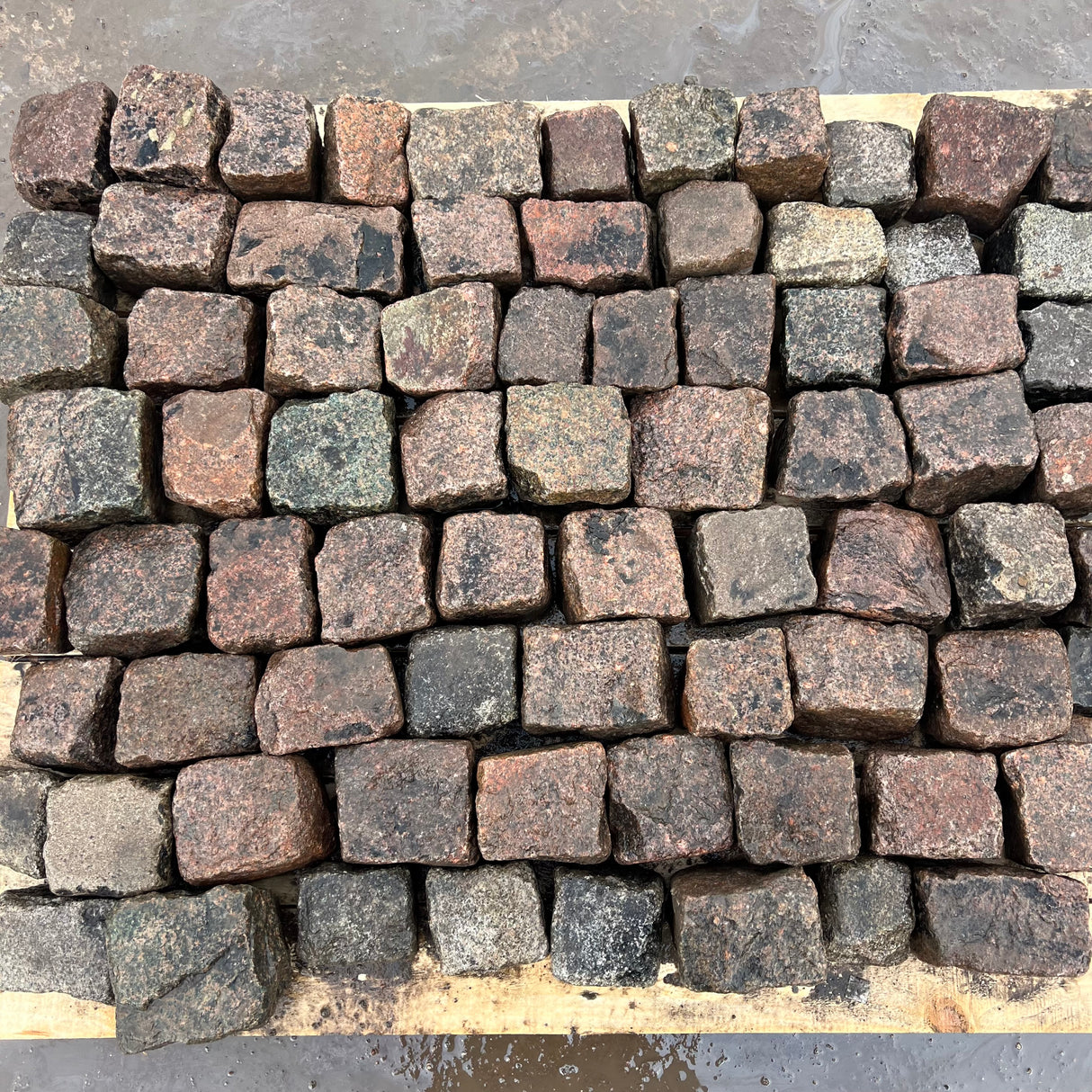 Reclaimed Mixed Square Granite Stone Cobble Setts - Per Bag