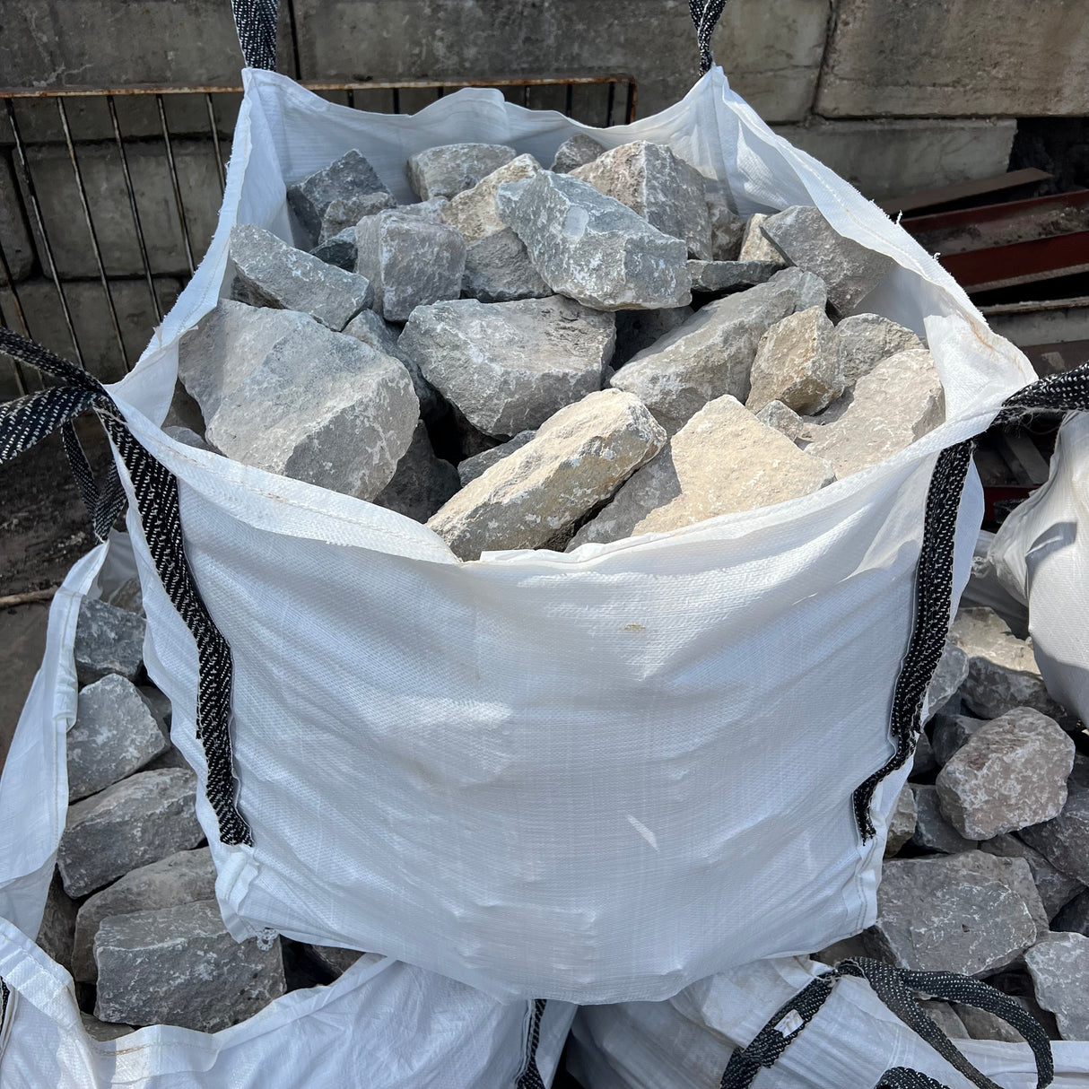 Limestone Dry Stone Walling in Bulk Bags