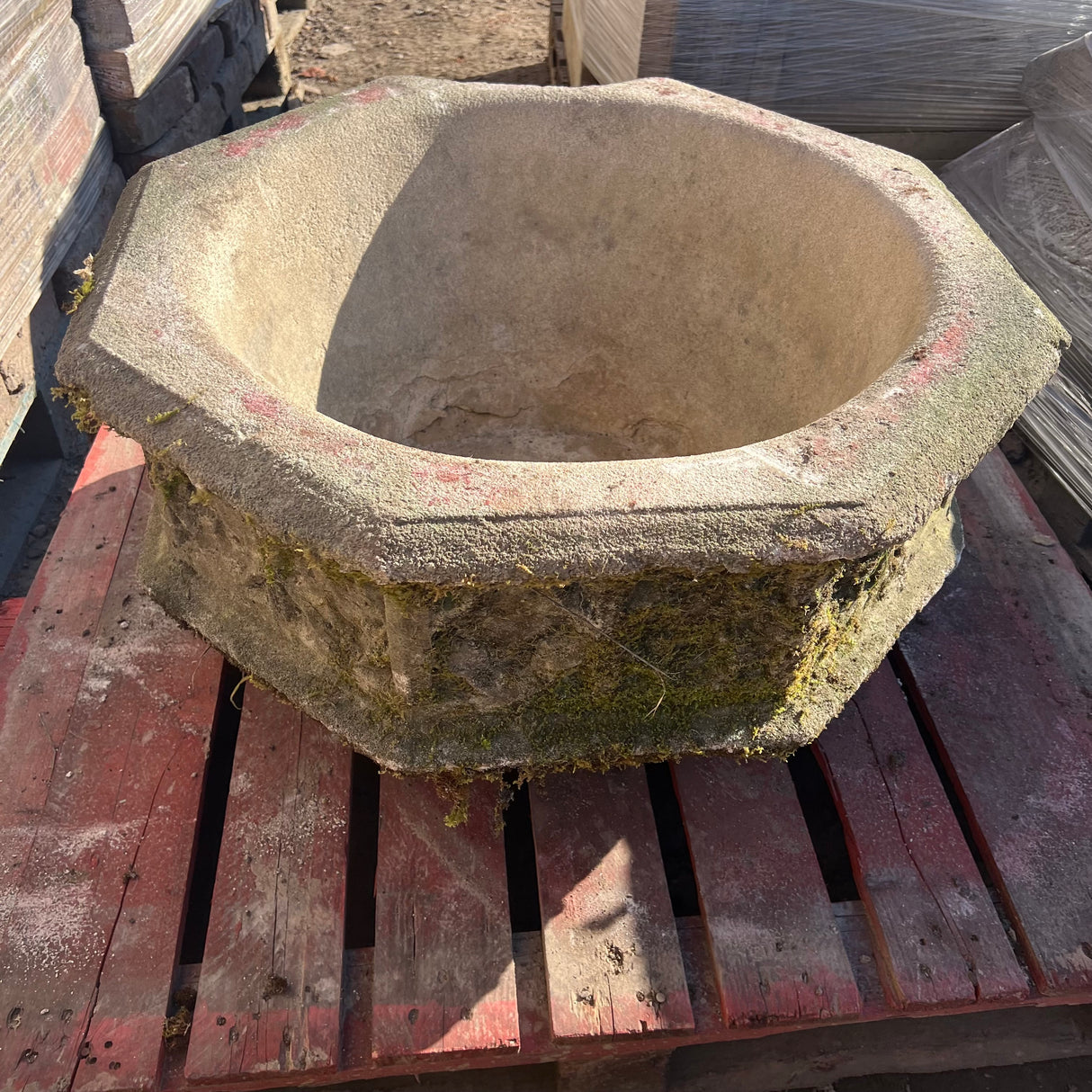 Reclaimed Decorative Natural Stone Pot