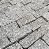 Silver Tumbled Granite Cobble Setts - 200mm x 100mm - Per SQM