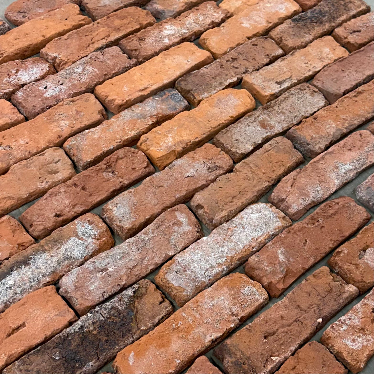 Reclaimed Tudor Brick Slips  - Handmade Brick Slips Cut From Real Reclaimed Bricks