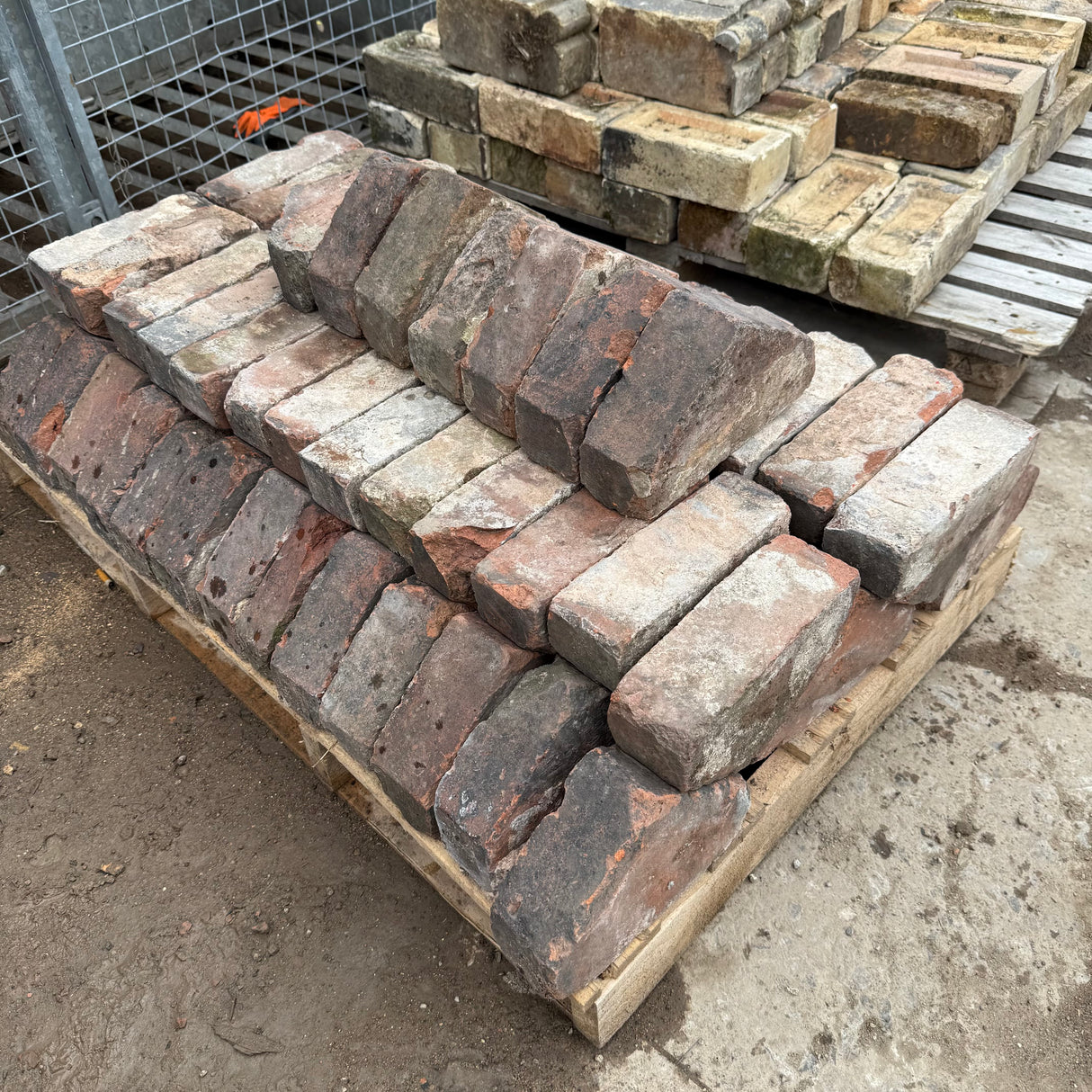 Reclaimed Handmade Triangle Coping Bricks - Job Lot of 72