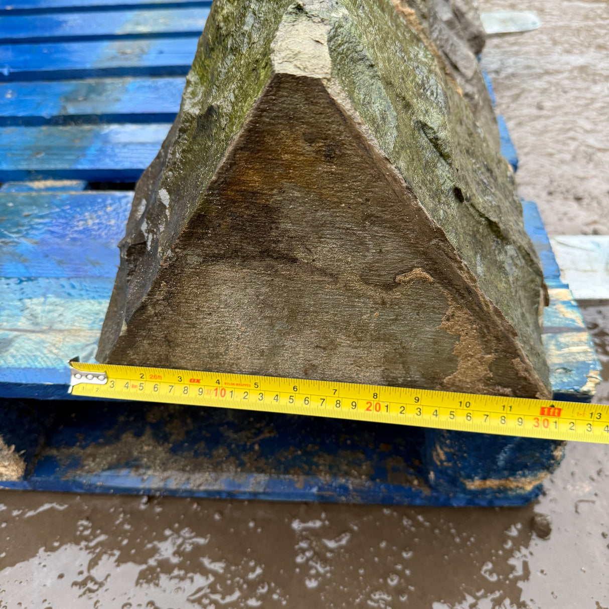 Reclaimed Triangle Stone Wall Coping - Per Linear Foot