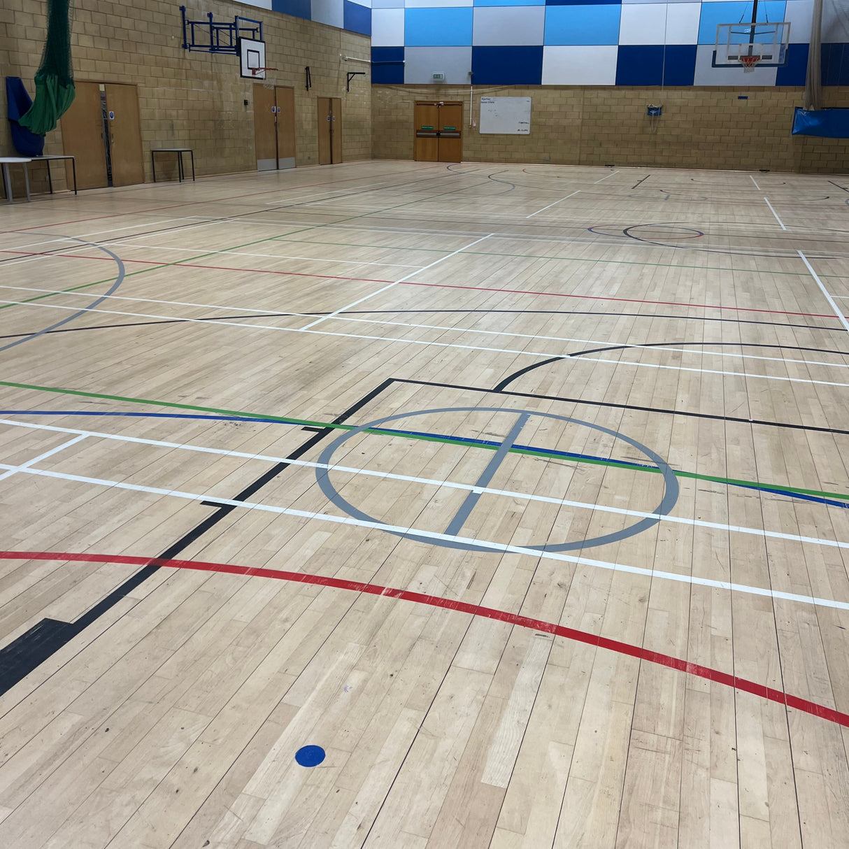 Reclaimed Junckers Beech Sports Hall Hardwood Timber Flooring Boards (Per SQM)