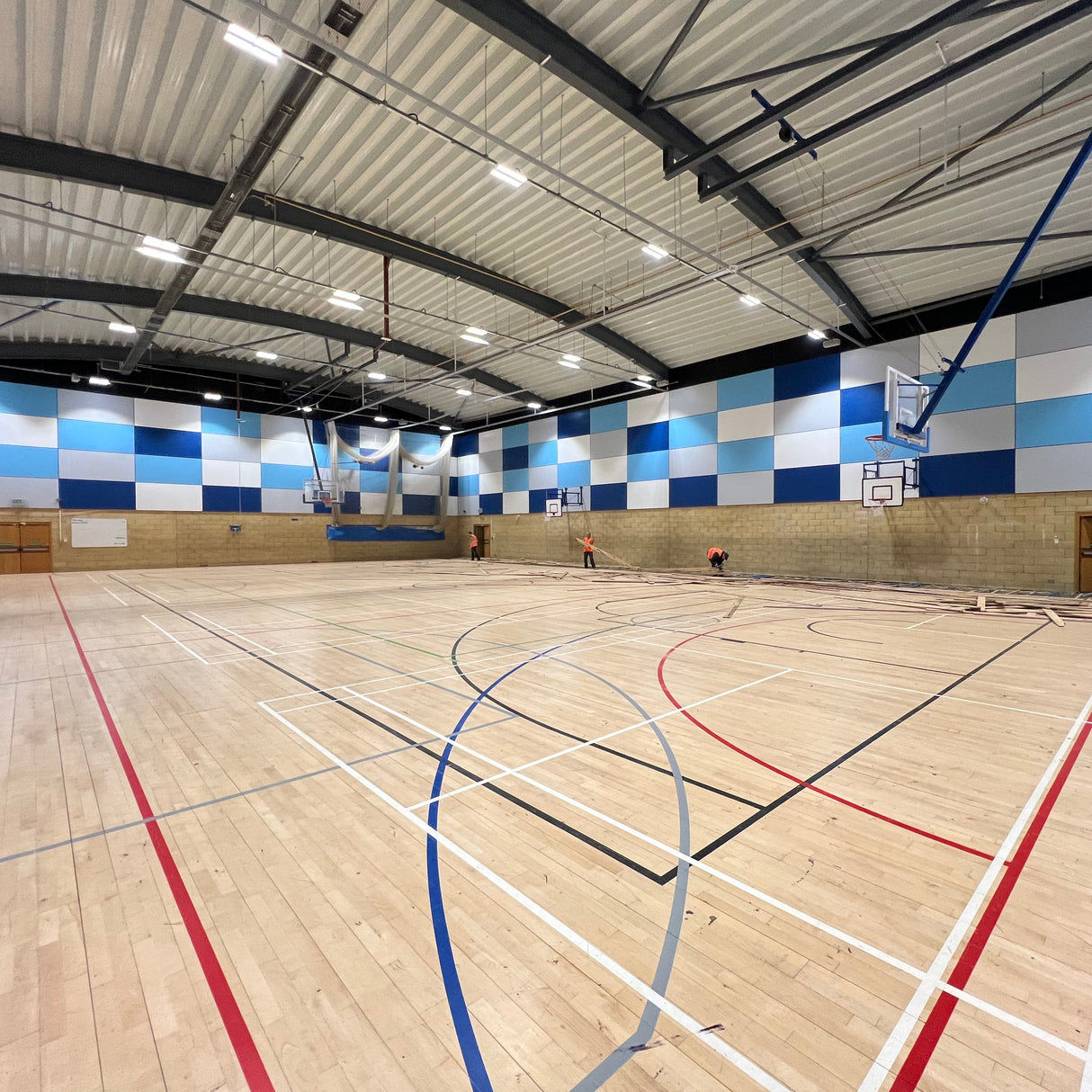 Reclaimed Junckers Beech Sports Hall Hardwood Timber Flooring Boards (Per SQM)