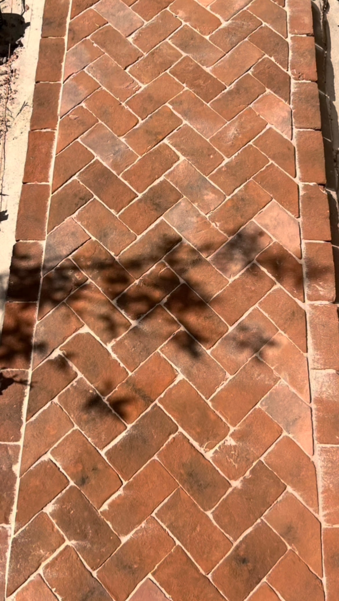 Handmade Brick Pavers used in Garden Design in Devon