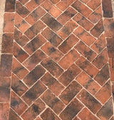 Handmade Brick Pavers used in Garden Design in Devon