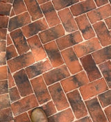 Handmade Brick Pavers used in Garden Design in Devon