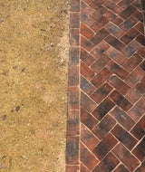 Handmade Brick Pavers used in Garden Design in Devon